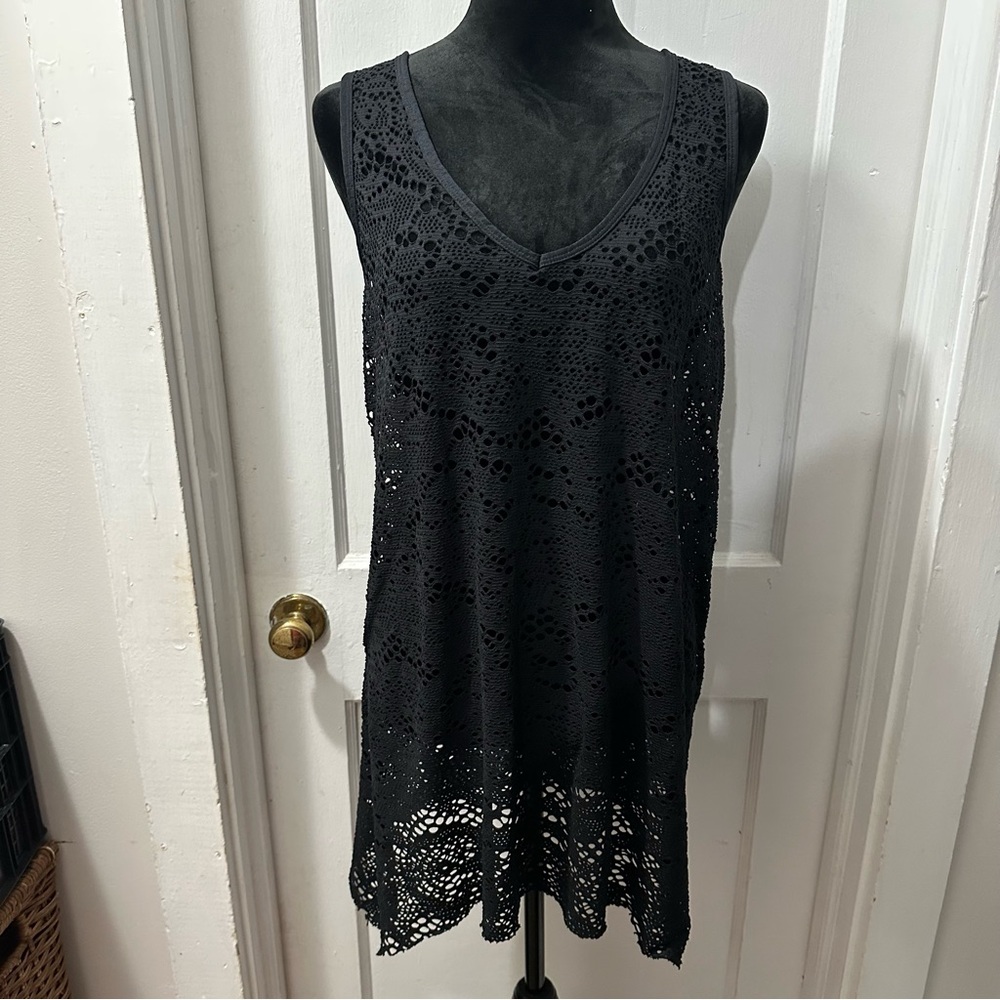 Mossimo‎ Supply Co Black Lace Swim Coverup